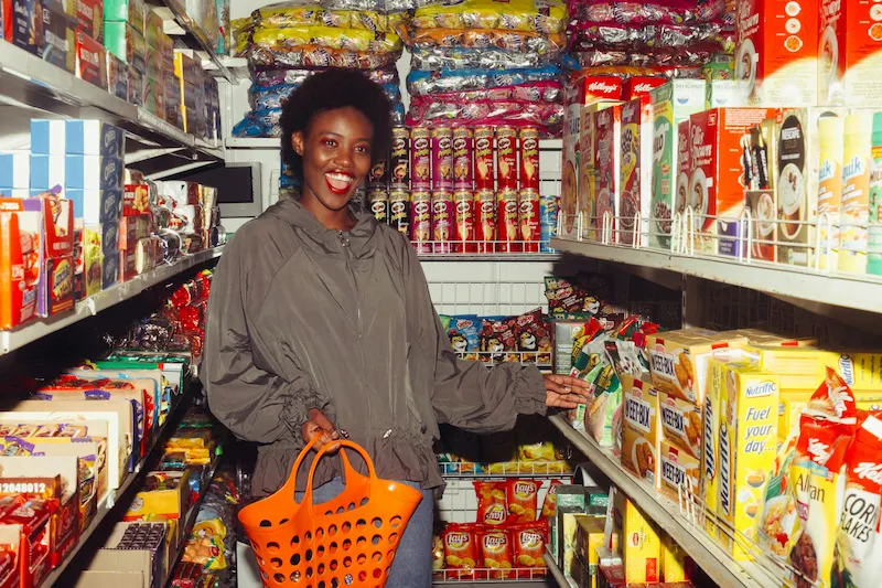 Vendor in grocery store